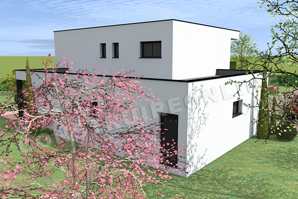 plan de maison contemporaine etage ADEKOI (6)